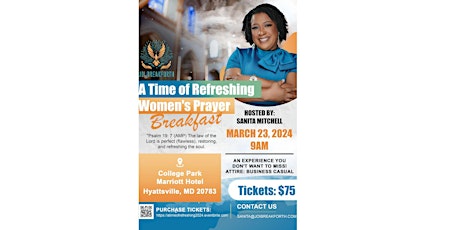 A Time of Refreshing Women's Prayer Breakfast