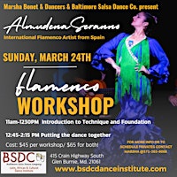 Flamenco Workshop with Almudena Serrano from Spain! primary image
