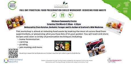 Imagen principal de Food Preservation Day - Kilchoan 23rd March 2024
