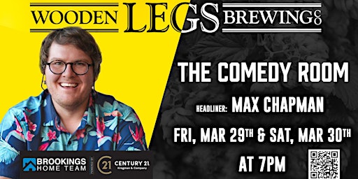 Primaire afbeelding van Max Chapman LIVE at The Comedy Room (3/29)