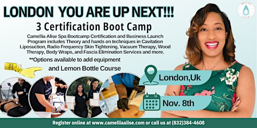 Primaire afbeelding van London, UK - Spa Bootcamp Certification and Business Launch Program