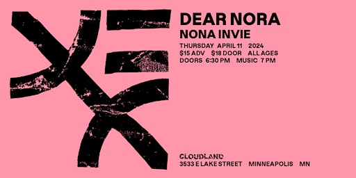 Immagine principale di Dear Nora, w/ special guest Nona Invie 