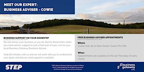 Meet Our Expert: Business Adviser (Cowie)