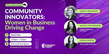 Community Innovators: Women in Business Driving Change primary image