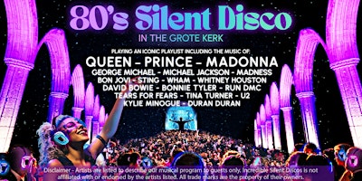 Primaire afbeelding van 80s Silent Disco in the Grote Kerk: Naarden!