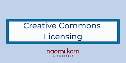 Primaire afbeelding van Creative Commons Licensing, 9 May 2024 - 9:30am-1pm