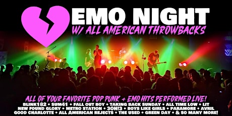 Emo Night w/ All American Throwbacks @ Stormy's Music Venue