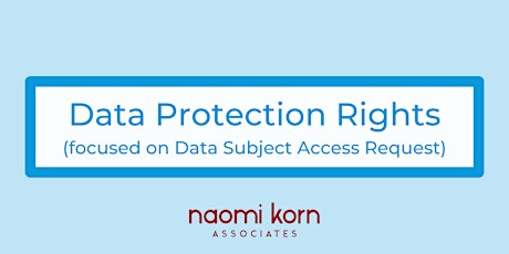 Data Protection Rights, 21 May 2024 - 9:30am-1pm