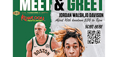 Meet & Greet Boston Celtics Jordan Walsh JD Davison Kowloon dinner primary image