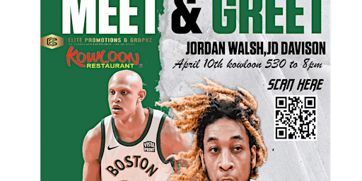 Imagem principal de Meet & Greet Boston Celtics Jordan Walsh JD Davison Kowloon dinner