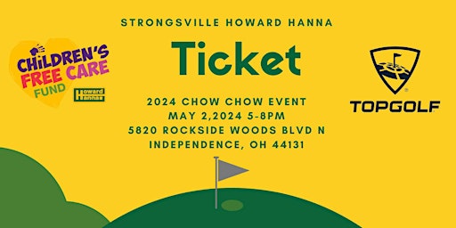 Image principale de Strongsville Howard Hanna Children Free Care Fund  TopGolf Charity Event