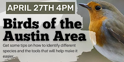 Birds of the Austin Area (Adult Program) primary image