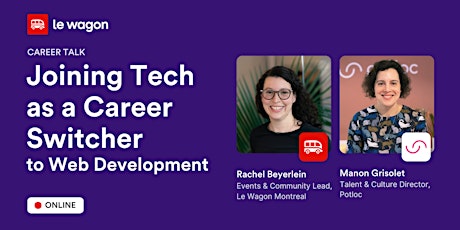 Joining Tech as a Career Switcher, with Talent Director Manon Grisolet primary image