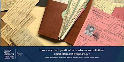 Imagem principal do evento Textual Research Appointment - National Archives at St. Louis