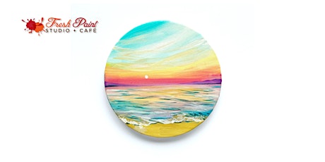 In-Studio Paint Night – Colourful Pastel Beach Sunset