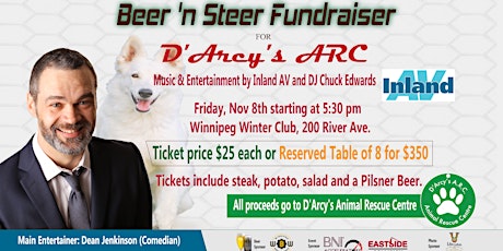 Hauptbild für Charity Beer 'n Steer Fundraiser for D'Arcys Animal Rescue Centre