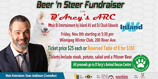 Charity Beer 'n Steer Fundraiser for D'Arcys Animal Rescue Centre