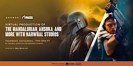 Imagem principal do evento Virtual Production of The Mandalorian, Ahsoka and More with Narwhal Studios