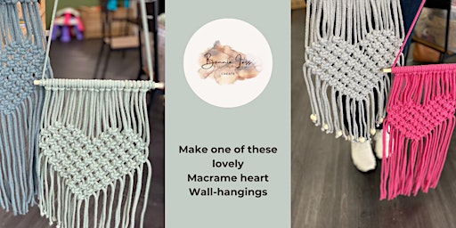 Imagen principal de Macrame Heart Wall-hanging