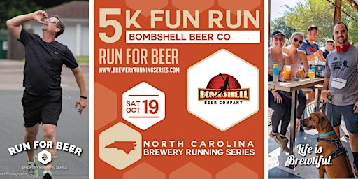 Imagen principal de 5k Beer Run x Bombshell Beer Co | 2024 NC Brewery Running Series