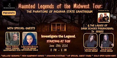 Haunted Legends of the Midwest:  The Phantoms of Indiana State Sanitarium