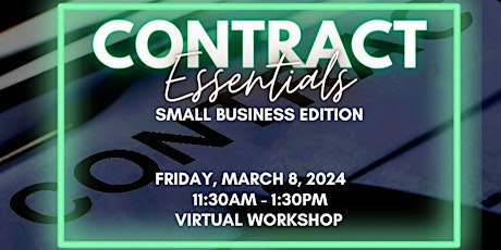 Imagem principal do evento Contract Essentials: Small Business Edition