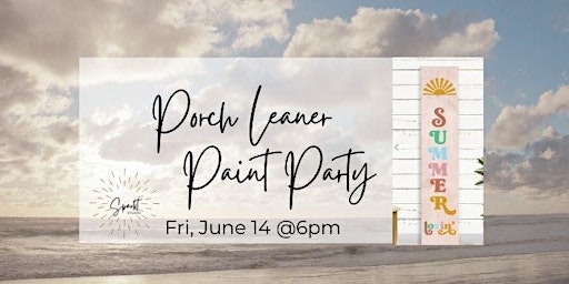 Imagem principal do evento June Porch Leaner- Paint Workshop