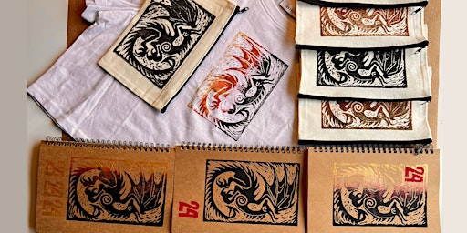 Hauptbild für Year of the Dragon - Learn linocut and print your own dragons
