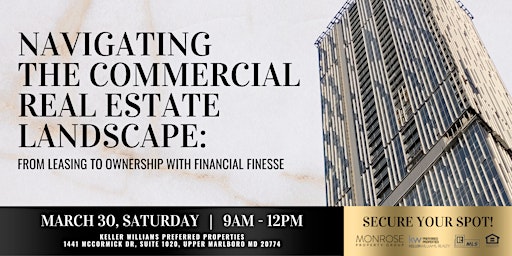 Imagem principal do evento Navigating the Commercial Real Estate Landscape: From Leasing to Ownership