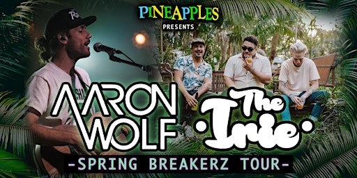 Primaire afbeelding van Aaron Wolf x The Irie: Spring Breakerz Tour at Pineapples