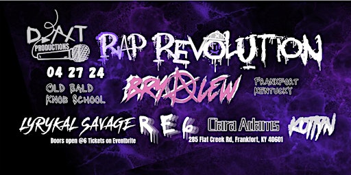 Imagem principal do evento D.AXT PRESENTS: The Rap Revolution