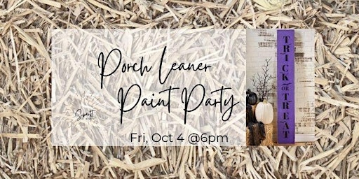 October Porch Leaner- Paint Workshop  primärbild