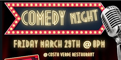 Immagine principale di Costa Verde Comedy Night March 29th 