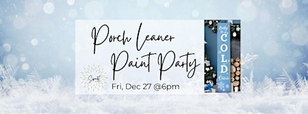 December Porch Leaner- Paint Workshop primary image