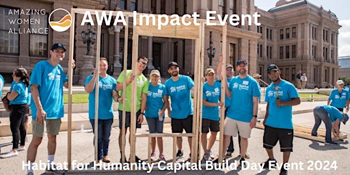 Primaire afbeelding van AWA Impact Event (April 3):  Capital Build Day + HH