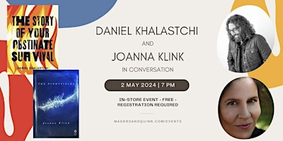 Daniel Khalastchi and Joanna Klink in conversation primary image