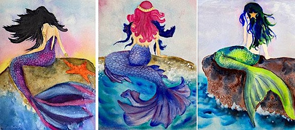 Magical Mermaids Watercolor Workshop with Phyllis Gubins