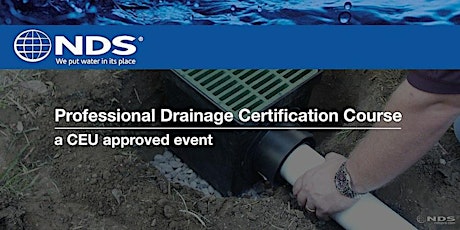 Professional Drainage Certification Course in San Antonio, TX