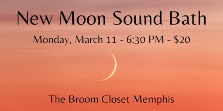 March New Moon Sound Bath primary image