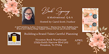 Book Signing & Motivational Seminar