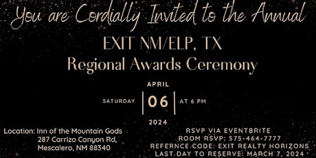 EXIT NM/El Paso Regional  Award Ceremony