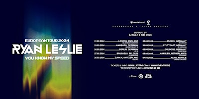 Hauptbild für Ryan Leslie "You Know My Speed" European Tour -Live in Zürich + Afterparty