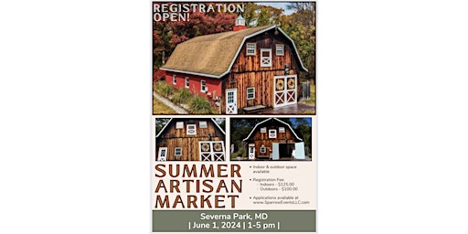 Vendor Registration- Summer Market (Sparrow Events LLC) primary image