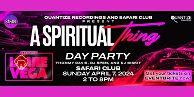 Imagem principal de A SPIRITUAL THING featuring Louie Vega