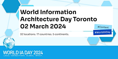 World Information Architecture Day Toronto 2024 primary image