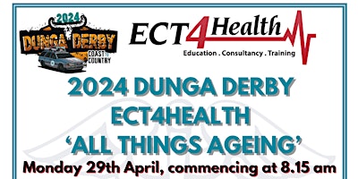 Primaire afbeelding van 2024 ECT4 Health / Dunga Derby Fundraiser on 'All Things Ageing'