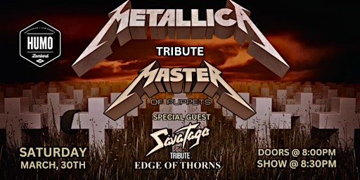 Immagine principale di Metallica and Savatage tributes Master of Puppets & Edge of Thorns 