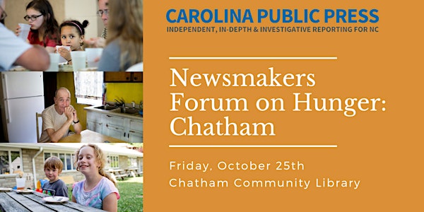 Newsmakers Forum on Hunger: Chatham
