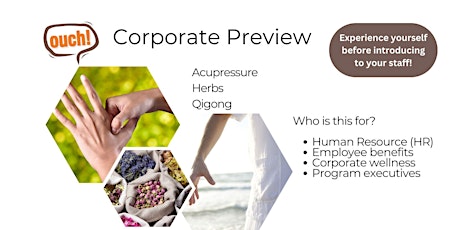 Image principale de Corporate Preview: TCM Self-Care for Busy Professionals