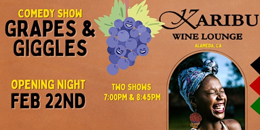 Hauptbild für Grapes and Giggles Comedy Show | Alameda | Bay Area